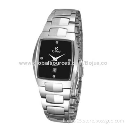 Quality Couple Watches with Ceramic Strap, Square Meter